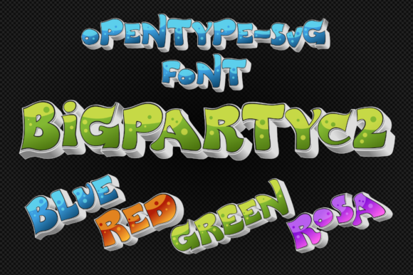 BigPartyC2: A Friendly, Colorful Font for Modern Designs