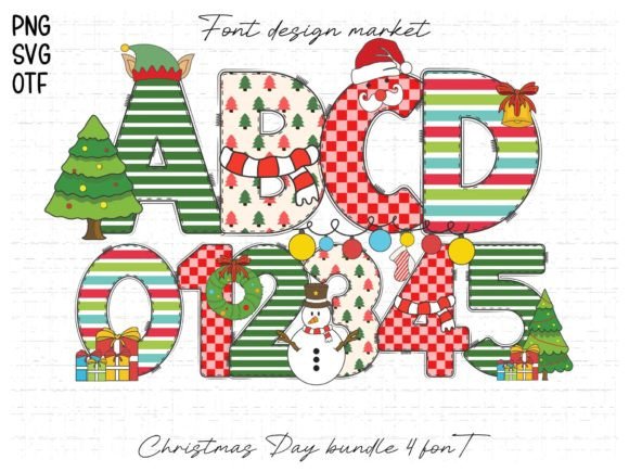 Christmas Day: A Festive Color Font for Holiday Projects