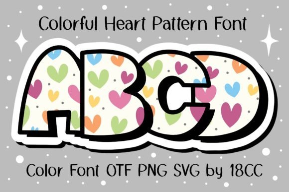 Colorful Heart: A Playful Font for Vibrant Designs
