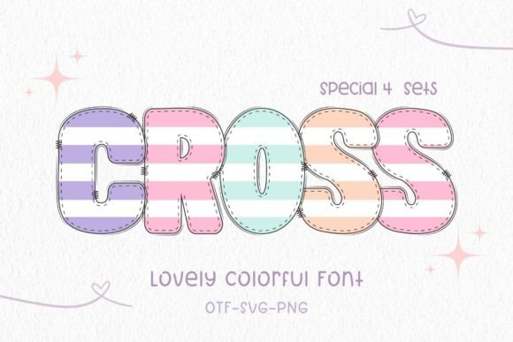Cross: A Playful Font for Vibrant Designs