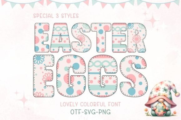 Easter Eggs: A Creative Font for Festive Design Projects