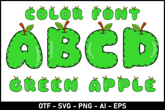 Green Apple: A Playful Typeface for Creative Projects