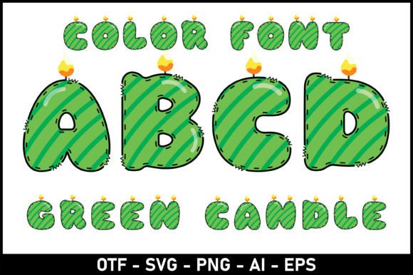 Green Candle: A Playful Font for Creative Projects