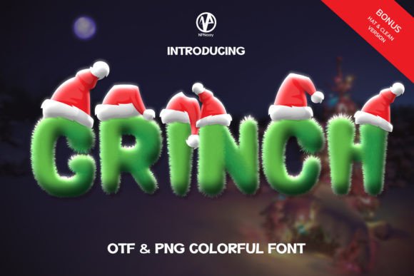 Grinch: A Color Font for Playful, Cheerful Designs