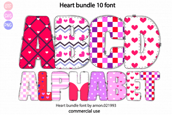 Heart Bundle: A Creative Font for Valentine's Day Designs