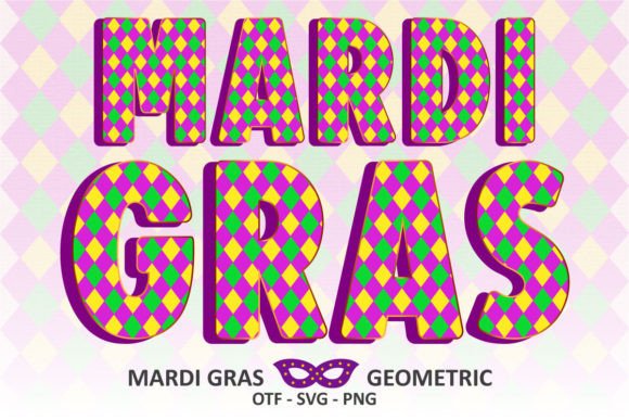 Mardi Gras Geometric: Bold Patterns for Festive Designs