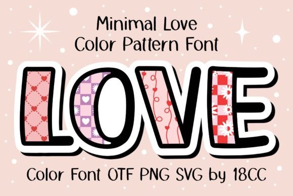 Minimal Love: A Pattern Font That Brings Joy to Every Project