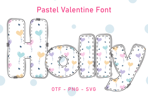 Pastel Valentine: A Hand-Drawn Font for Charming Projects