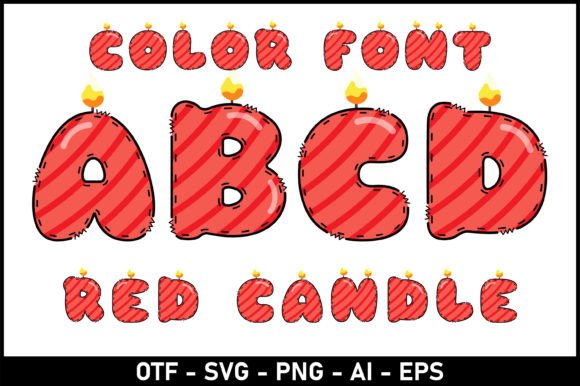 Red Candle Font: A Playful Touch for Creative Projects