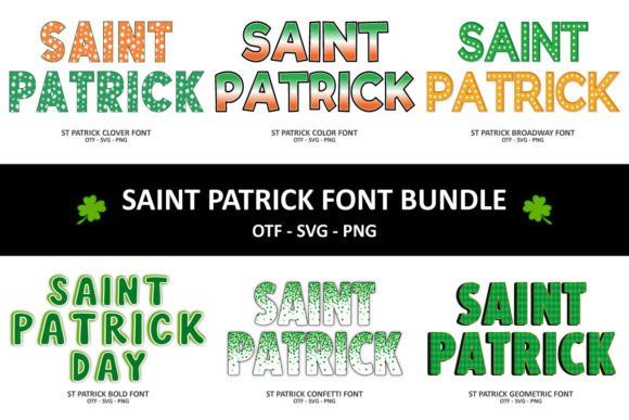 Saint Patrick Bundle: Six Festive Fonts for Every Project