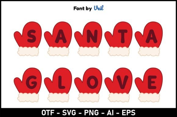 Santa Glove: A Playful Display Font for Creative Projects