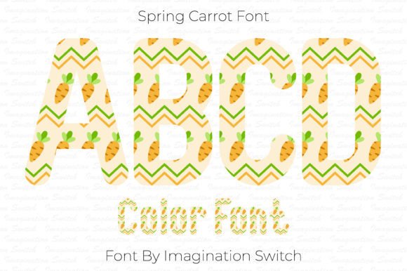 Spring Carrot: A Colorful Font for Creative Branding