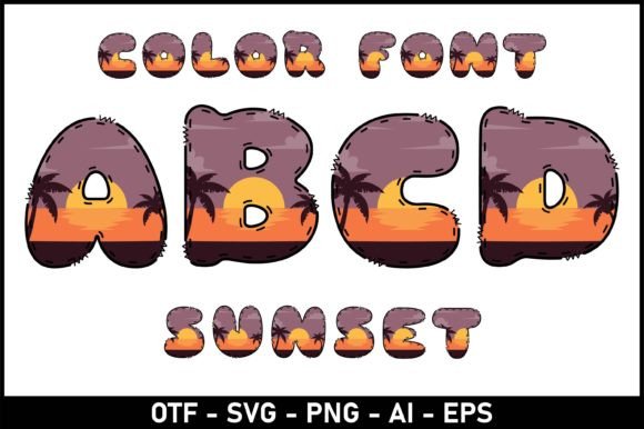 Sunset: A Font with a Playful, Artistic Soul