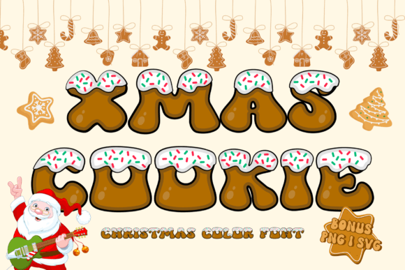 Xmas Cookie: The Playful Color Font for Festive Designs